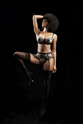 Ensemble trois pièces Mapale 8845 Kyra couleur nude-noir